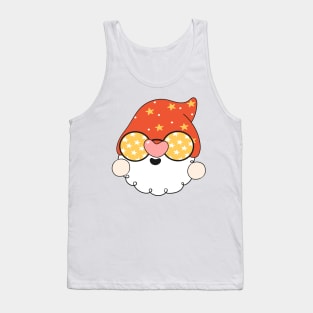 summer Retro vintage Groovy Gnome with cute funny and cheerful character that is going to have the smiles on your face. Tank Top